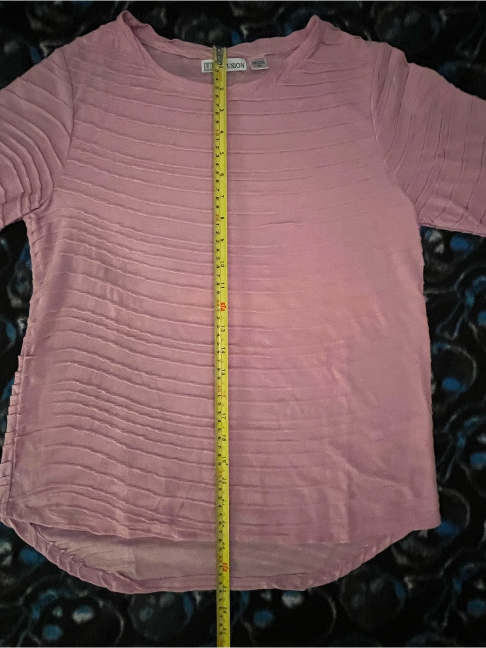 I.B. Diffusion 3/4 Sleeve Ribbed Top - Picture 4 of 4